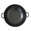 Wok s pokrievkou liatinový CALIDO 36 cm čierna