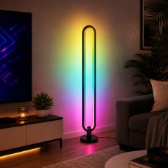 LED lampa stojací RGBW 15 programů 105 cm