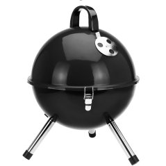 Prenosný gril na drevené uhlie smalt 30 cm