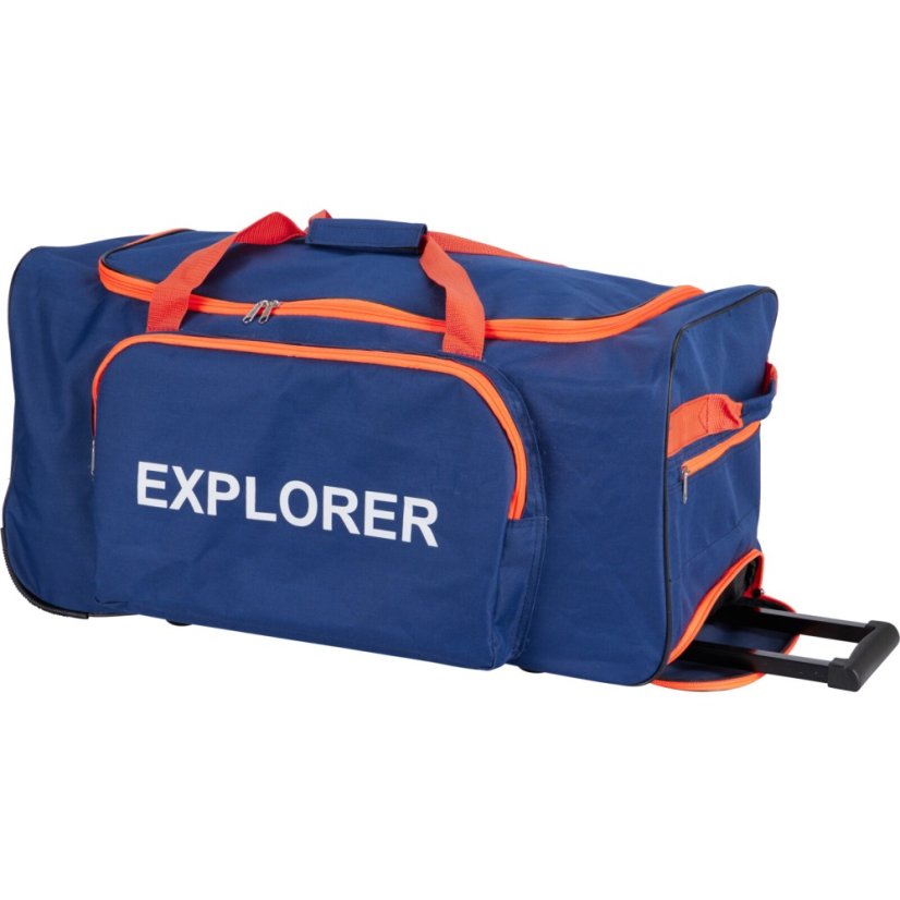 Cestovní taška na kolečkách 75 l modro oranžová