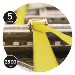 Uväzovací pás s račňou 5 m / 2500 kg Uväzovací pás s račňou 5 m / 2500 kg