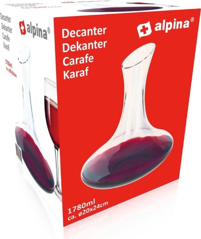 Dekantér na víno skleněný 1,78 l