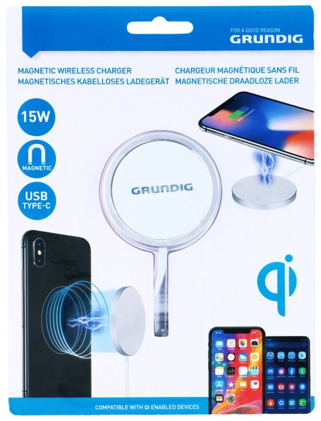 Bezdrôtová nabíjačka magnetická 15W