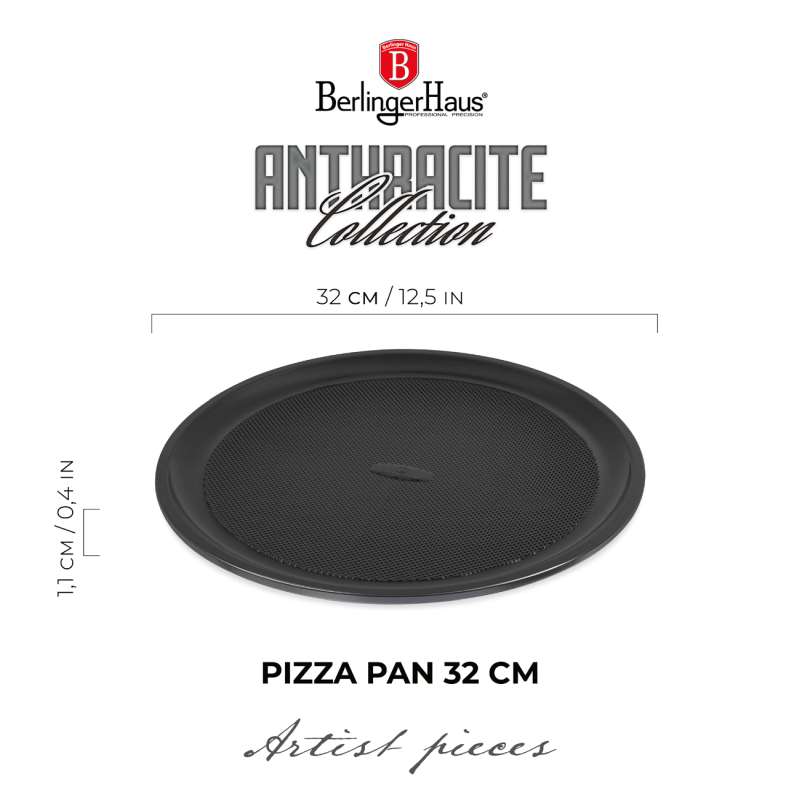 Pánev na pizzu s titanovým povrchem 32cm Anthracite Collection