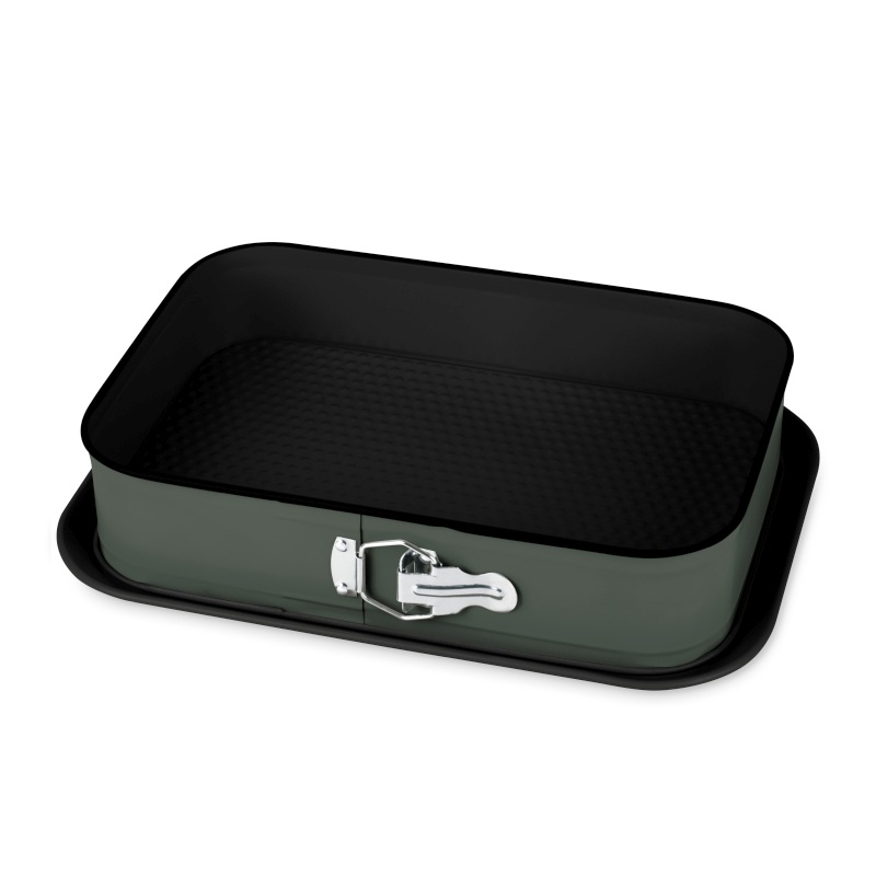 Forma na tortu hranatá s titánovým povrchom 39x27 cm Matt Green Collection