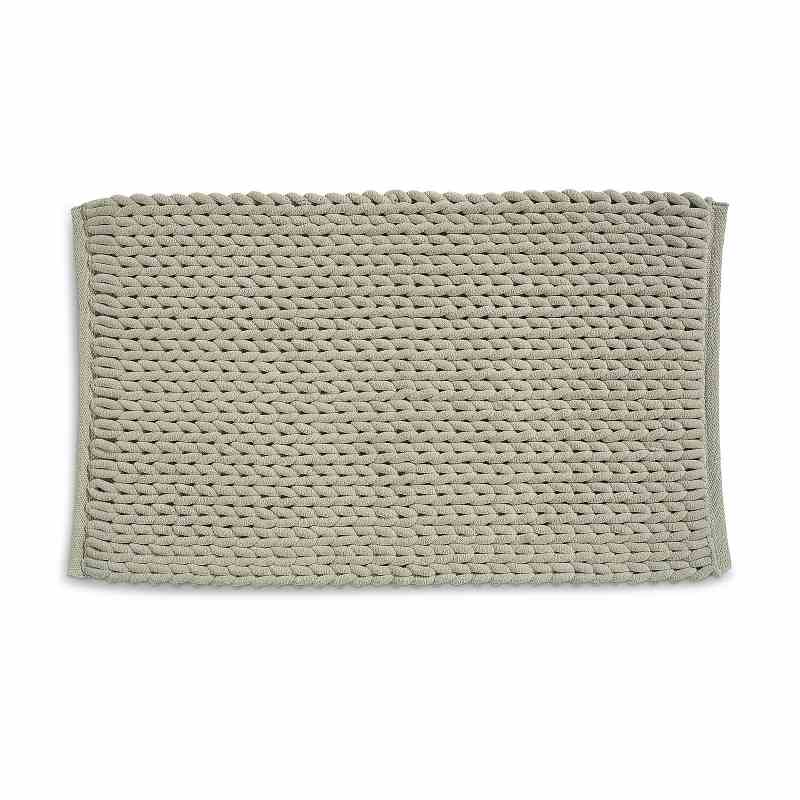 Koupelnová předložka MARIE 70% recyklovaný PES/30% bavlna taupe 120x70x2 cm
