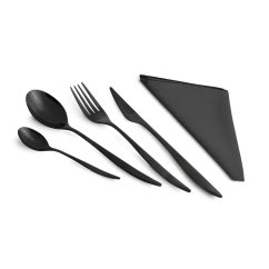 Sada příborů 24 ks nerez Matte Black