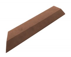 Bandă de tranziție G21 Cherry pentru plăci WPC, colț 38,5 x 7,5 cm (stânga)
