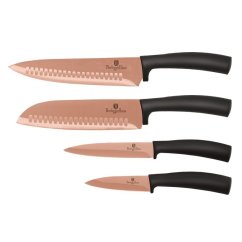 Sada nožů s nepřilnavým povrchem 4 ks Rosegold Metallic Line