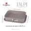 Forma na tortu hranatá s titánovým povrchom 39x27 cm Taupe Collection