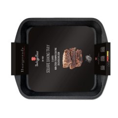 Plech na pečení s titanovým povrchem 29,5x26,5 cm Burgundy Metallic Line