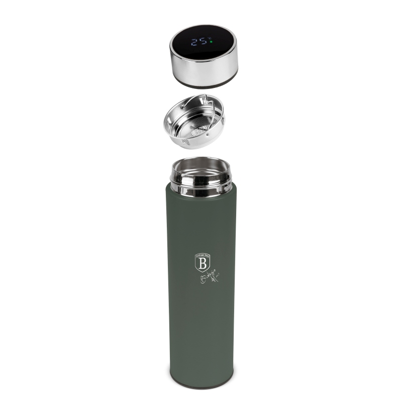 Chytrá termoska s ukazatelem teploty 0,5 l Matte Green Collection