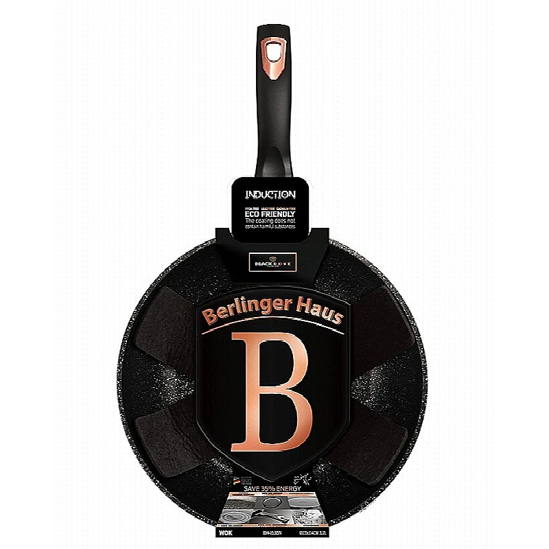 Pánev WOK s mramorovým povrchem 28 cm Black Rose Collection