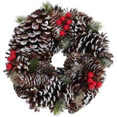 Coroniță de Crăciun pin 25 cm