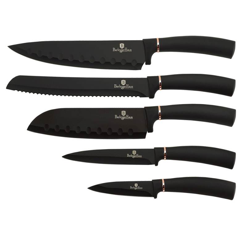 Sada nožů ve stojanu 6 ks Black Rose Collection 