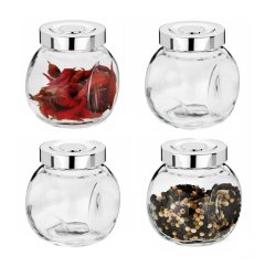 Juego de 4 especias de cristal ROSA Juego de 4 especias de cristal ROSA