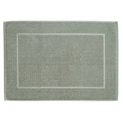 Koupelnová předložka LAVINIA 100% biobavlna světle šedá 50x70 cm