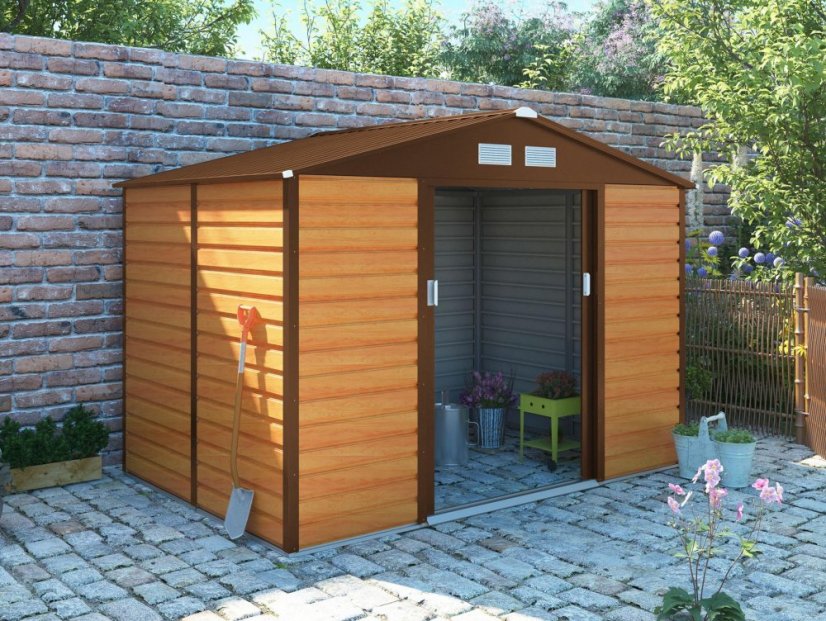 Casuta de gradina G21 GAH 529 - 277 x 191 cm, maro