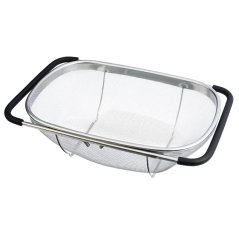 Cedník s výsuvnými rukojeťmi na dřez nerez Black Cedník s výsuvnými rukojeťmi na dřez nerez Black