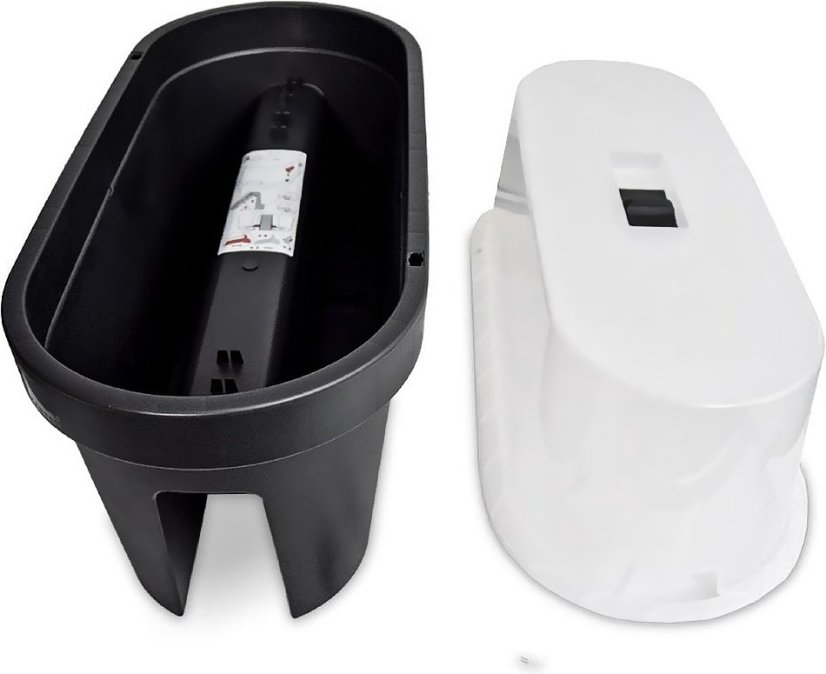 Truhlík na zábradlí s poklopem 60 cm