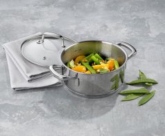 Kastrol s poklicí nerez 18/10 FLAVORIA 16 cm