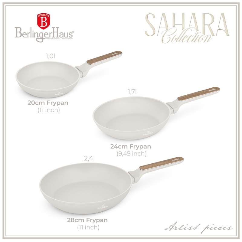 Sada pánví s titanovým povrchem 3 ks Sahara Nordic Collection
