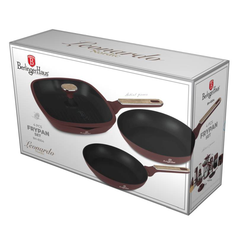 Sada pánví s titanovým povrchem 4 ks Leonardo Nordic Collection