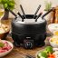 Elektrické fondue + 6 vidličiek 2,3 l čierne