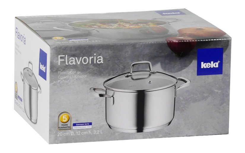 Hrnec s poklicí nerez 18/10 FLAVORIA 20 cm