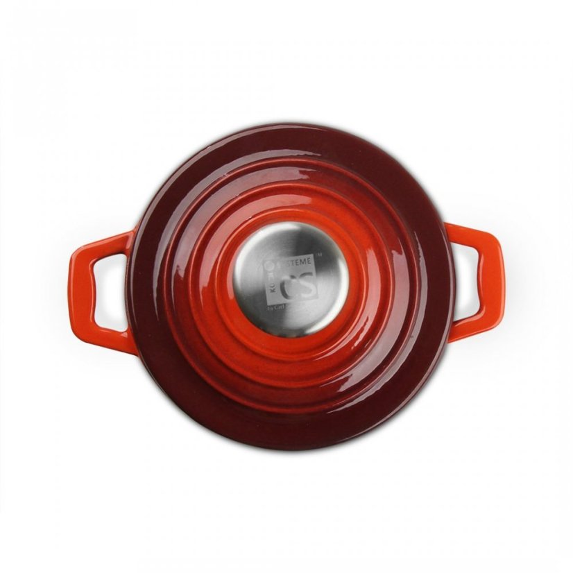 Sada nádobí litinová Xanten 7 ks červená