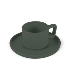 Sada hrnků na espresso 8 ks 100 ml Matte Green Collection