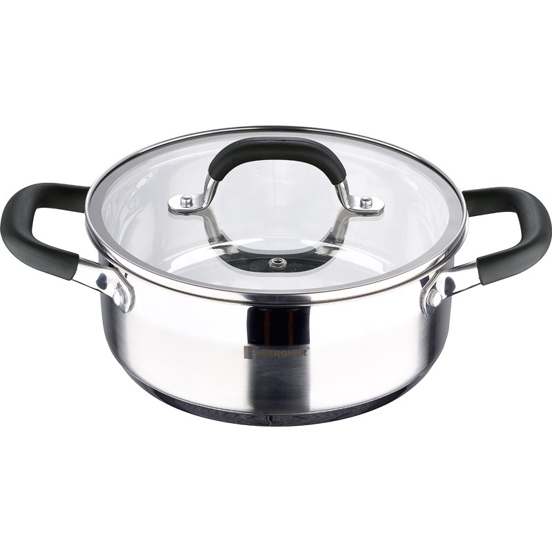 Caserola inox cu capac MIDNIGHT 20 cm 2,3 litri