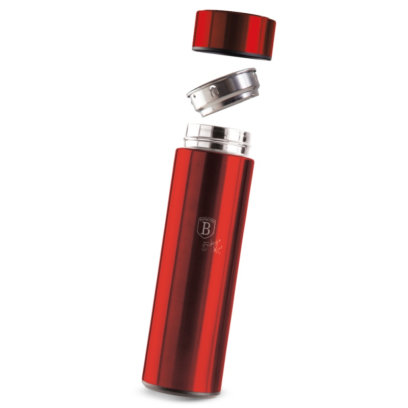 Termoska nerez s LED displejem 450 ml Burgundy Metallic Line