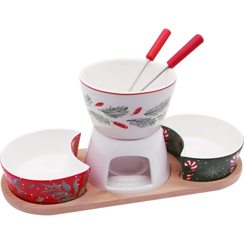 Porcelánová sada na fondue