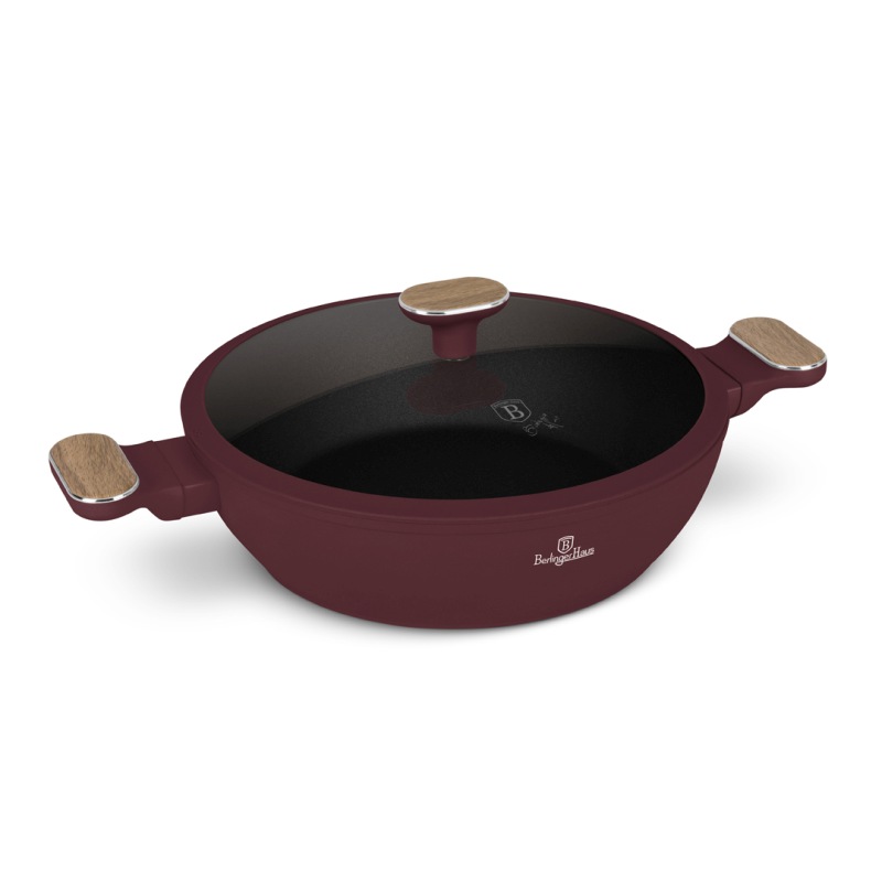 Pánev hluboká s titanovým povrchem a poklicí 28 cm Leonardo Nordic Collection