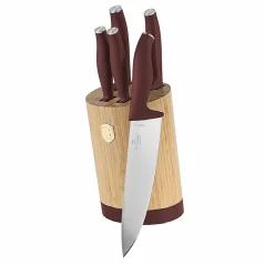 Sada nožů se stojanem BAMBOO 6 ks Leonardo Collection