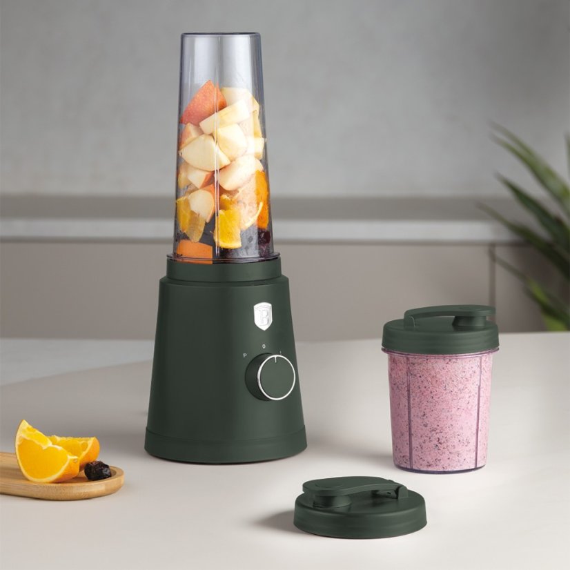 Mixér na smoothie s fľašou Matte Green Collection