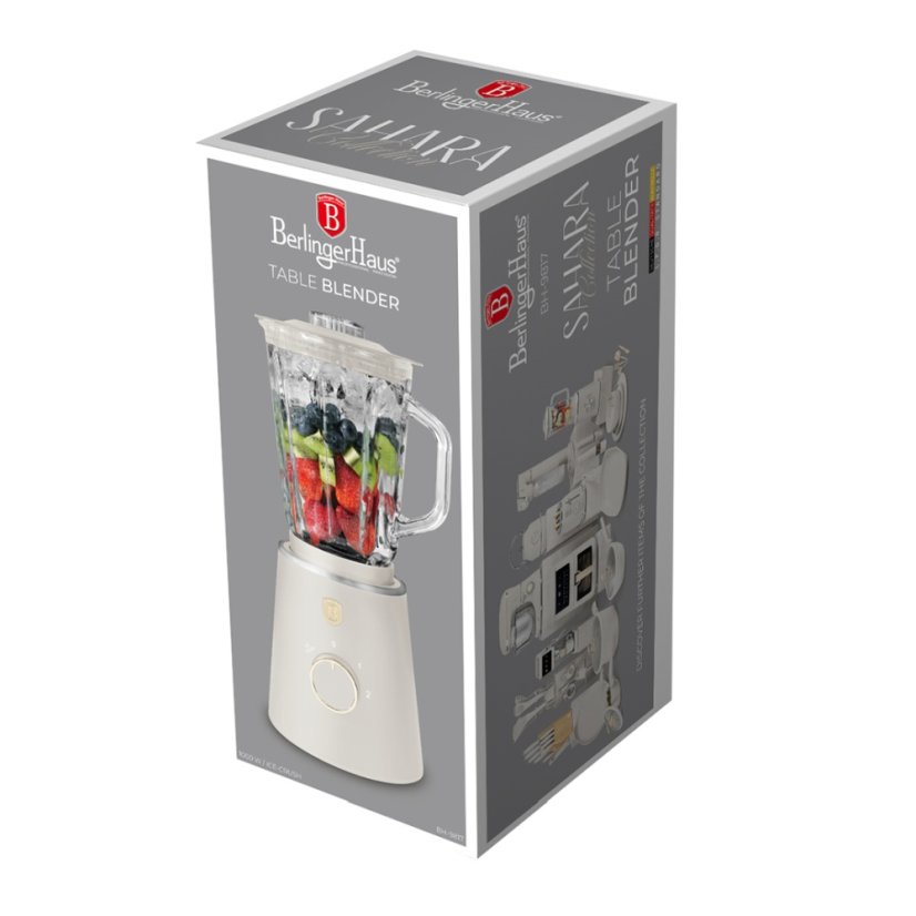 Blender de masă cu recipient din sticlă 1,5 L 1000 W Colecția Sahara