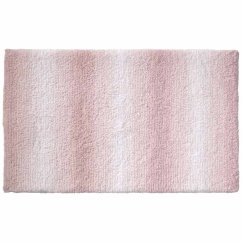 Alfombra de baño Ombre 120x70 cm poliéster rosa viejo