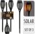Lampă torță solară de grădină cu efect de flacără set de 3 buc