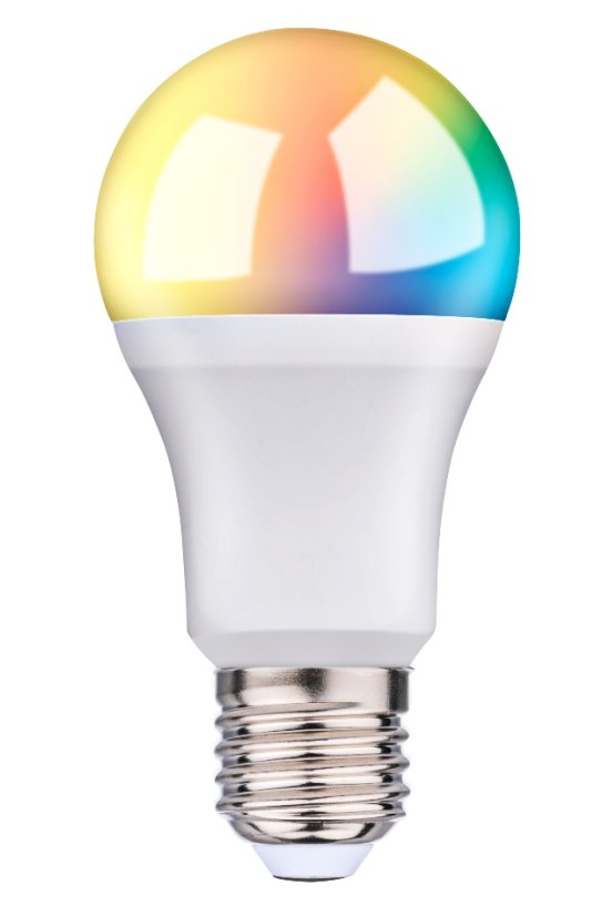 Chytrá žiarovka LED RGB WIFI biela + farebná E27