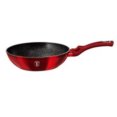 Panvica WOK s mramorovým povrchom 30 cm Burgundy Metallic Line