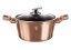 Caserolă cu suprafață din marmură și capac 28 cm Rosegold Metallic Line