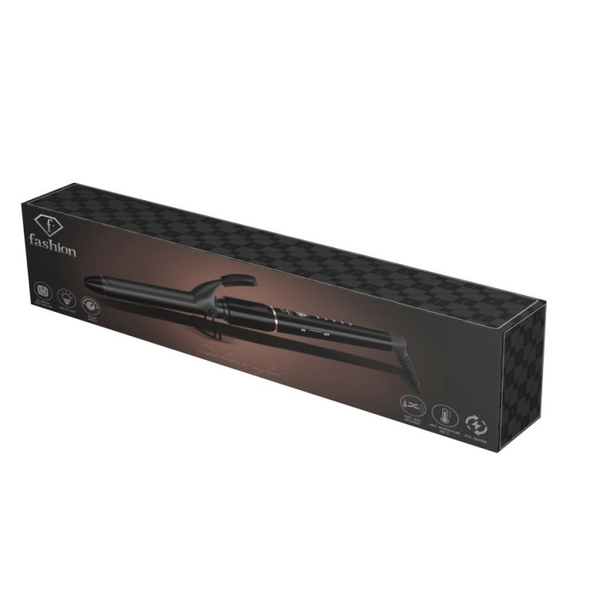 Keramická kulma na vlasy 25 mm s reguláciou teploty z kolekcie Black Rose