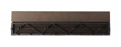 Bandă de tranziție G21 Teak indian pentru plăci WPC, dreaptă 30 x 7,5 cm