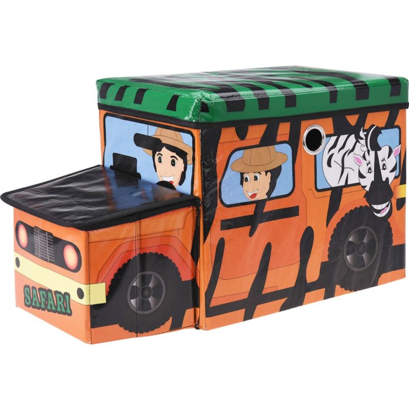 Cutie de depozitare și scaun din MDF safari