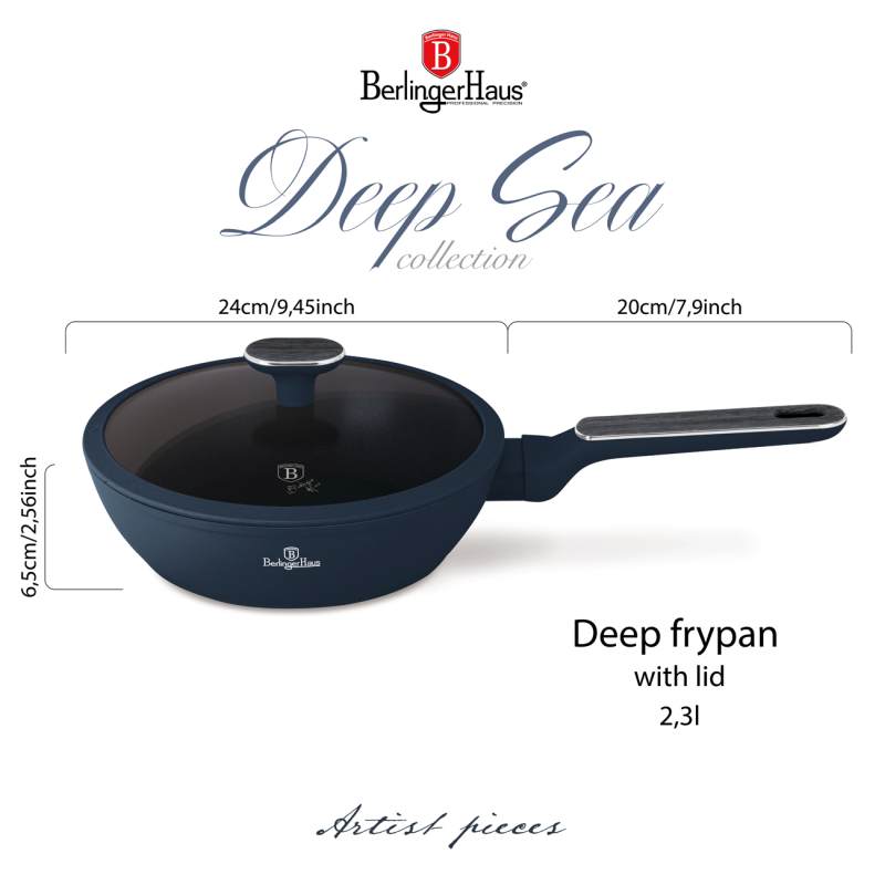 Pánev hluboká s poklicí 24 cm Deep Sea Collection