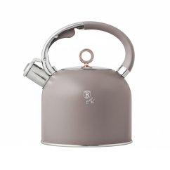 Konvice pískací se skleněným víkem 3 L Taupe Collection