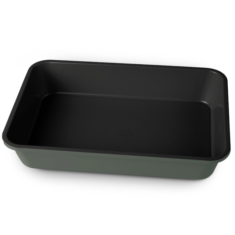 Plech na pečení hluboký s titanovým povrchem 40 x 28 cm Matte Green Collection