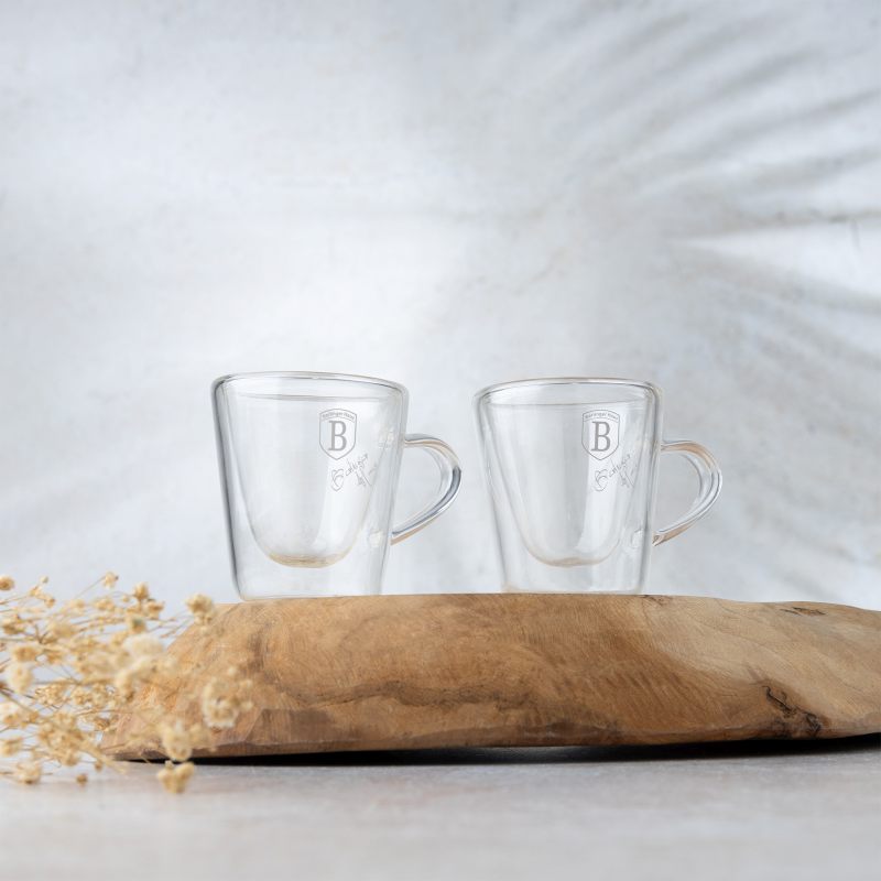 Sada skleněných šálků na espresso 2 ks